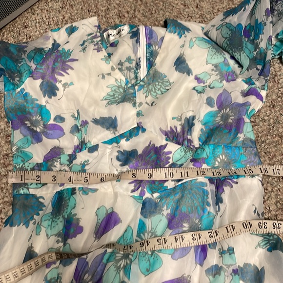 Vintage 70s floral print bell sleeve sheet maxi dress in perfect condition - Picture 6 of 10